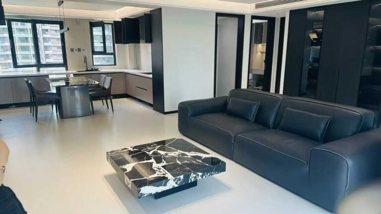 wooden arm sofa for small spaces