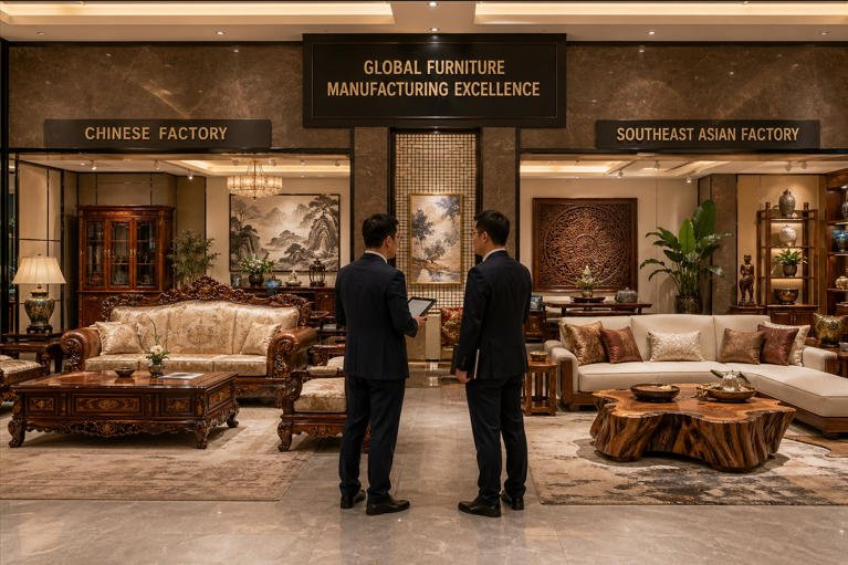 Chinese vs Southeast Asian furniture factories