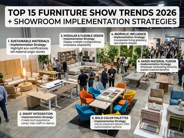 furniture show trends showroom implementation