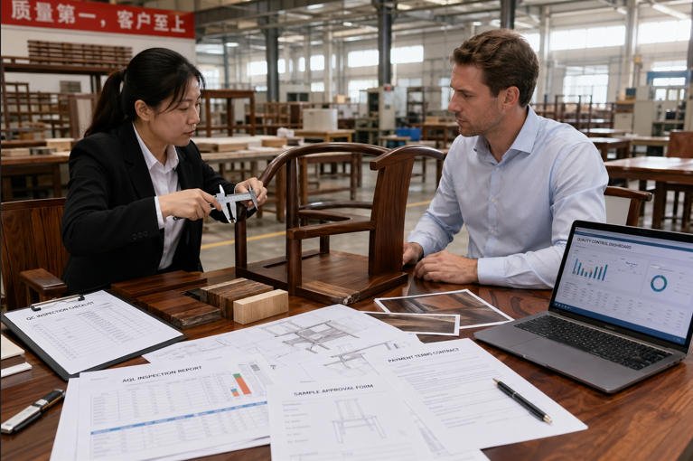 vetting Chinese furniture supplier