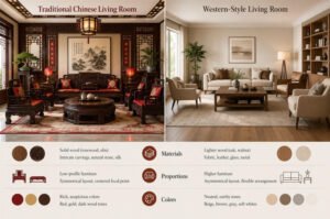 Chinese wood furniture vs Western styles
