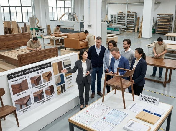 RH vs competitors furniture manufacturing quality