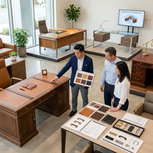 Hermes desk size material setup guide