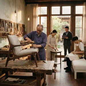 ancient artisan furniture techniques luxury B2B